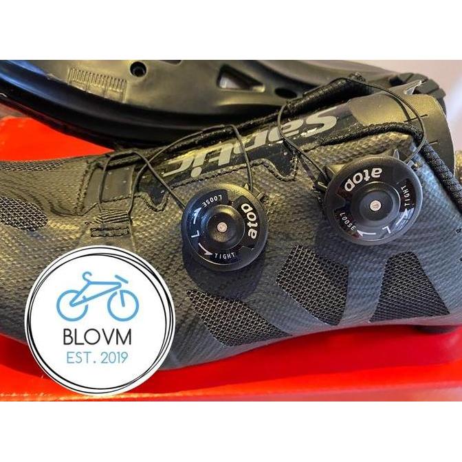 Sepatu Sepeda Santic YORK Cleat Cycling Shoes Hitam Roadbike MTB