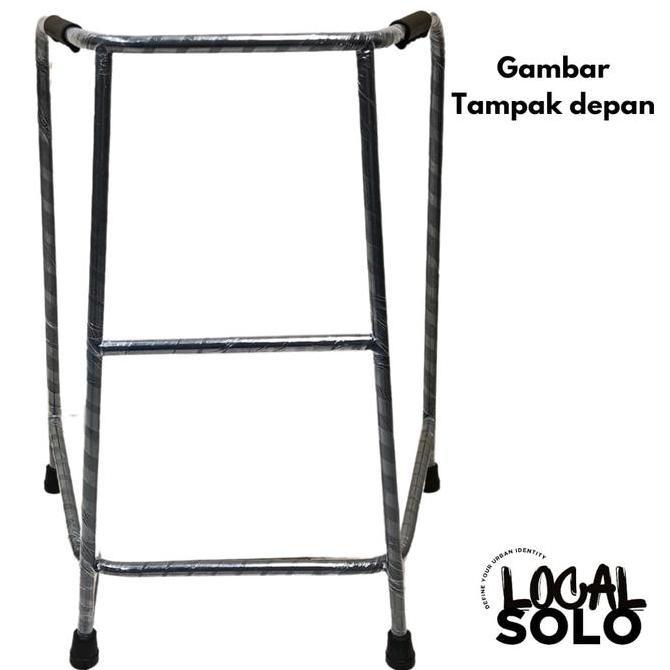 J1 Walker Besi untuk Lansia Alat Bantu Jalan Kuat, Ringan & Nyaman