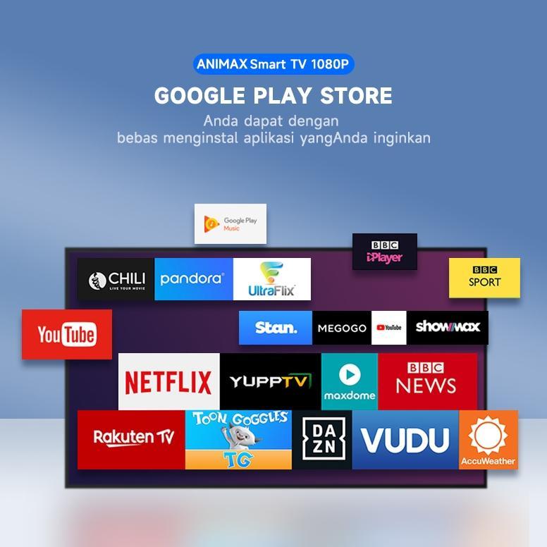 VELMOURACOLLCET PROMO ANIMAX SAKURA SMART TV LED 32 INCH TV DIGITAL 32 INCH TELEVISI LED MURAH FHD Y