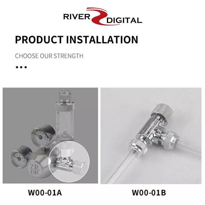 Pescare- Aquascape Wyin Co2 Regulator / Needle Valve / Kran Diy