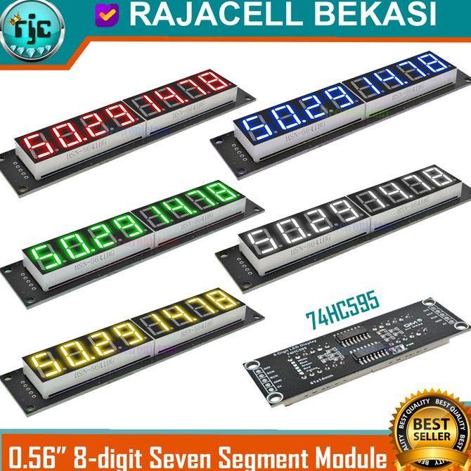 Module Seven Segment 8-Digit 0.56" TM1637 LED 7-Segment Display RGBYW