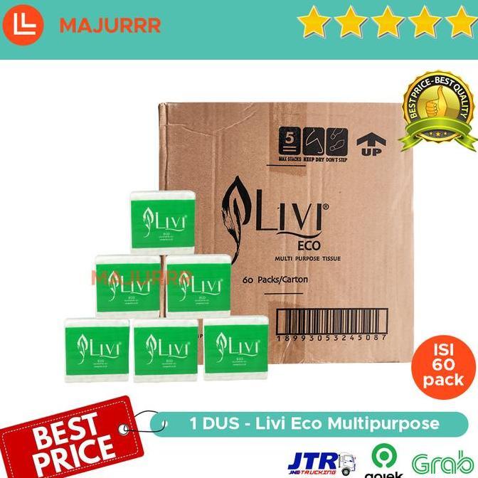 GROSIR Tissue LIVI Multipurpose 150 Sheet / 1 DUS / KARTON isi 60 PACK