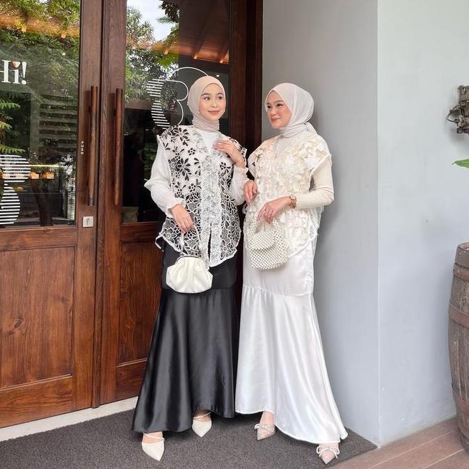 SINTIA OUTER | OUTER ROMPI | OUTER KEBAYA MODERN Cantik Motif Muslim Organza