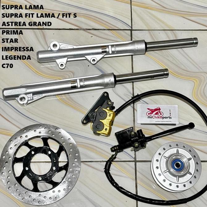 Muhfidalailatul - [Paket Full Set 6 Item Pengereman] Supra Lama 100 Fit Lama Old X Astrea Grand Prim