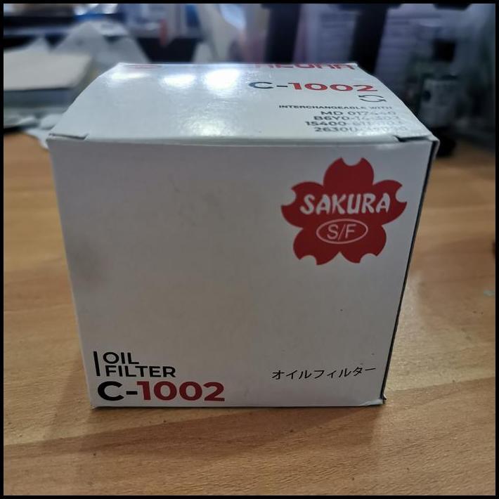 TERLARIS FILTER OLI/OIL FILTER SAKURA C1002/C-1002/MD017440/15400-611-003