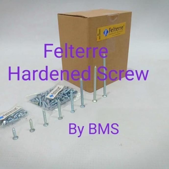 8X3 inch MoonLion FELTERRE Taping screw skrup sekrup kayu aluminium
