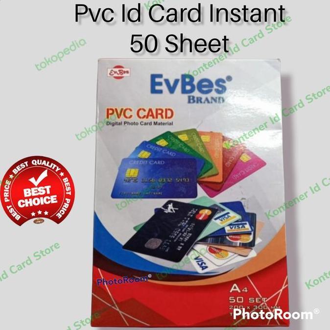 Kertas Pvc Id Card A4 isi 50/Bahan Pvc Id Card
