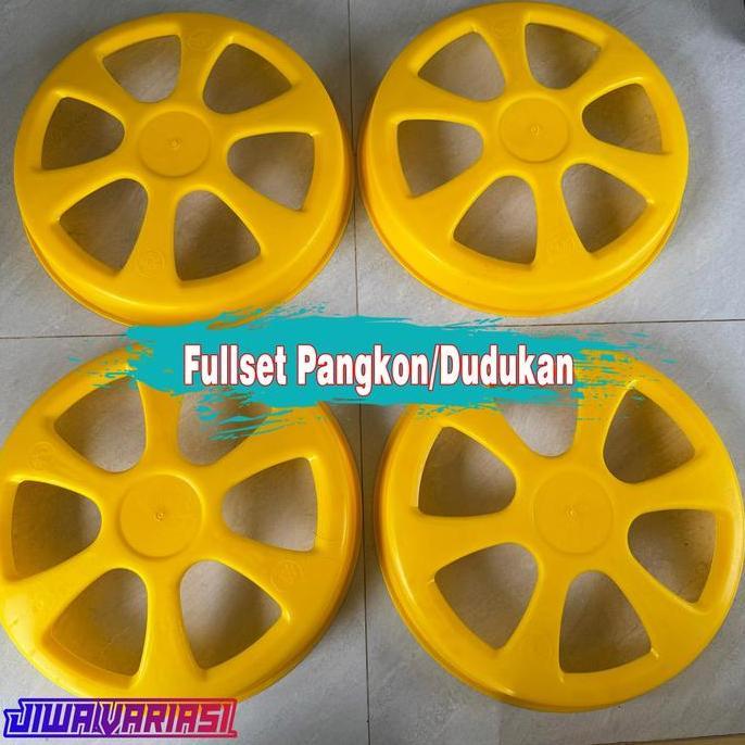 Dop Roda Tkw New Rebecca Truk Engkel Dobel R15/16 Anti Pecah Fullset Dudukan