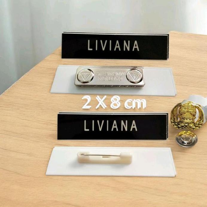 PAPAN NAMA DADA DAN PIN KORPRI SATU PAKET