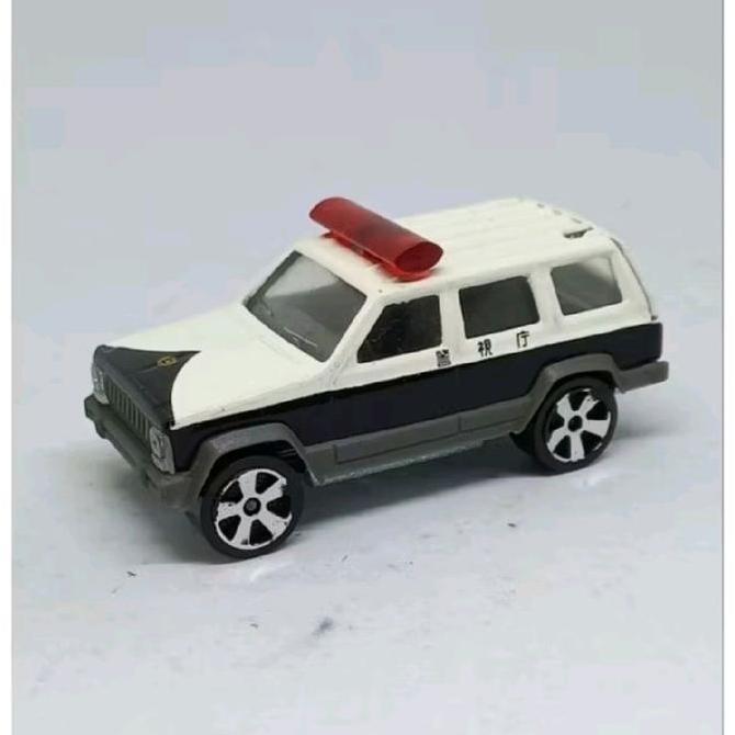 majorette jeep cherokee police japan loose diecast 1/60 (s)