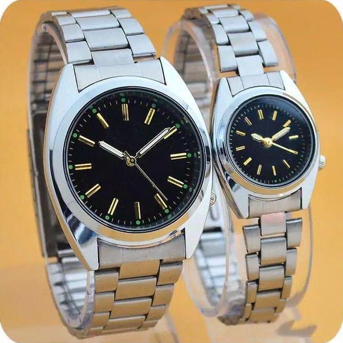 GARANSI PA JAM TANGAN COUPLE MURAH 5 RANTAI PREMIUM GROSIR ARLOJI SK002