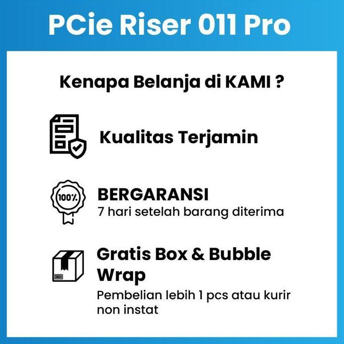 PCIe Riser Card 011s PRO - For Mining VGA / GPU - 10 Kapasitor