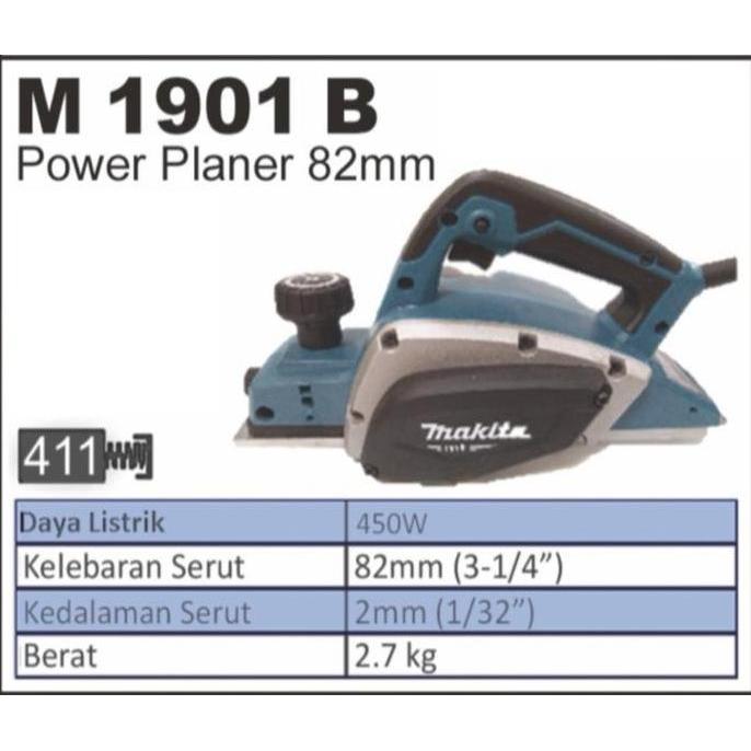Mesin Serut Kayu Makita M1901B / Mesin Plalaner Makita M 1901 B