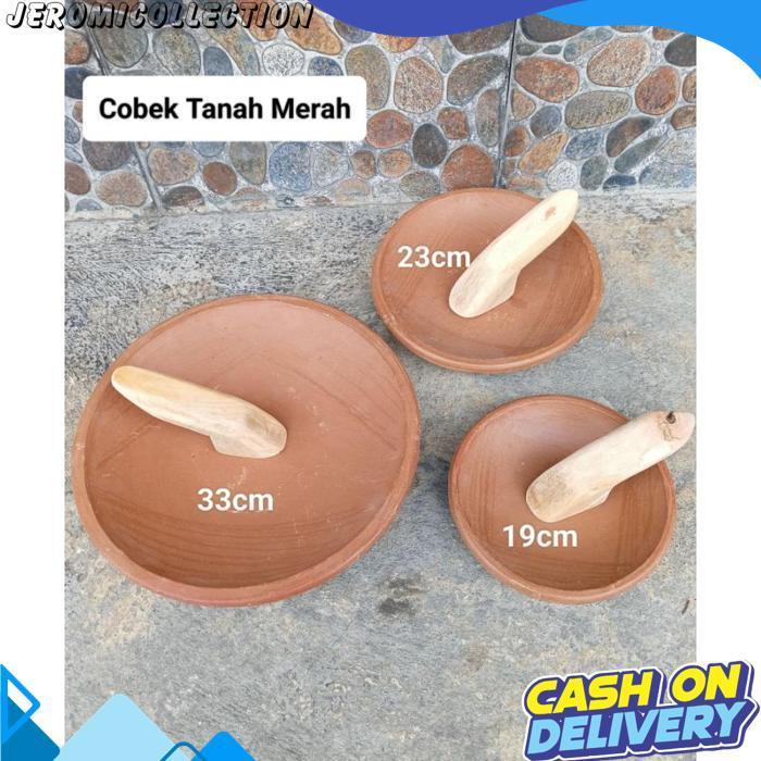 Cobek Tanah Liat Merah 4/11