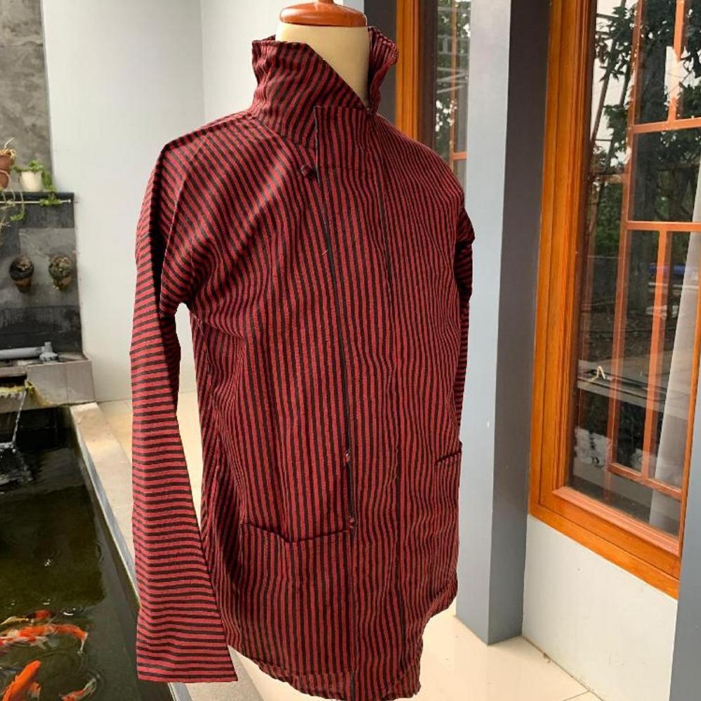 Free Ongkir Baju Adat Jawa Pria Dewasa Baju Lurik Pria Surjan Lurik Pria Surjan Pria Lurik Hijau Abu