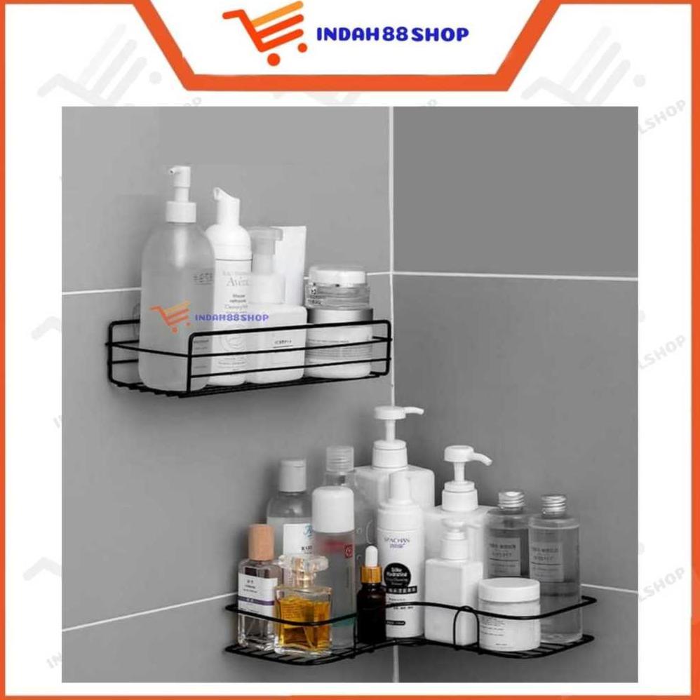 Rak Kamar Mandi Besi Tempel Dinding / Rak Sabun Toilet Gantung