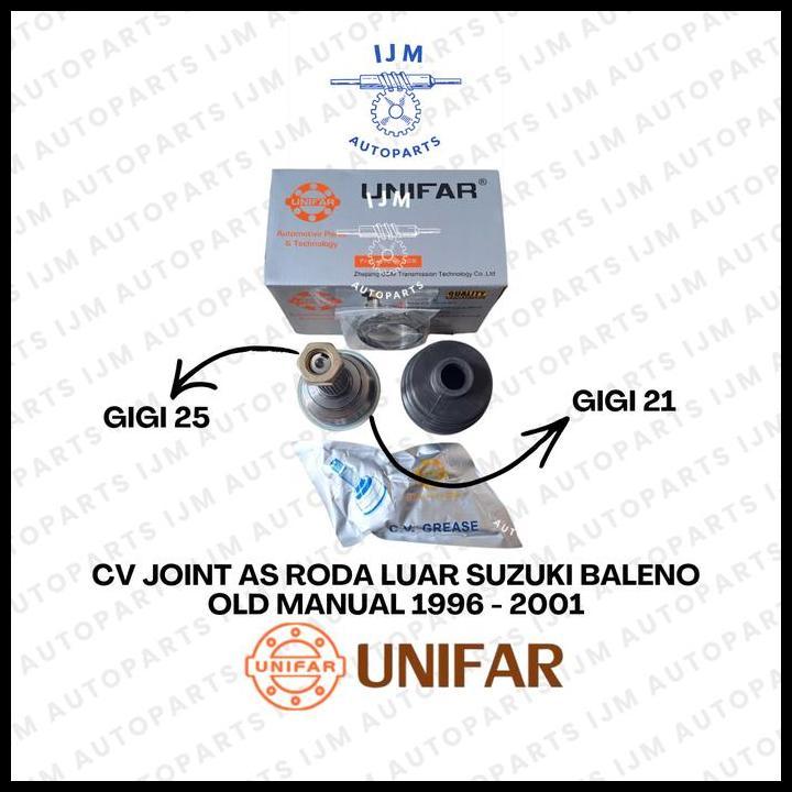 TERBARU CV JOINT AS RODA LUAR SUZUKI BALENO OLD MANUAL 1996 - 2001 UNIFAR 
