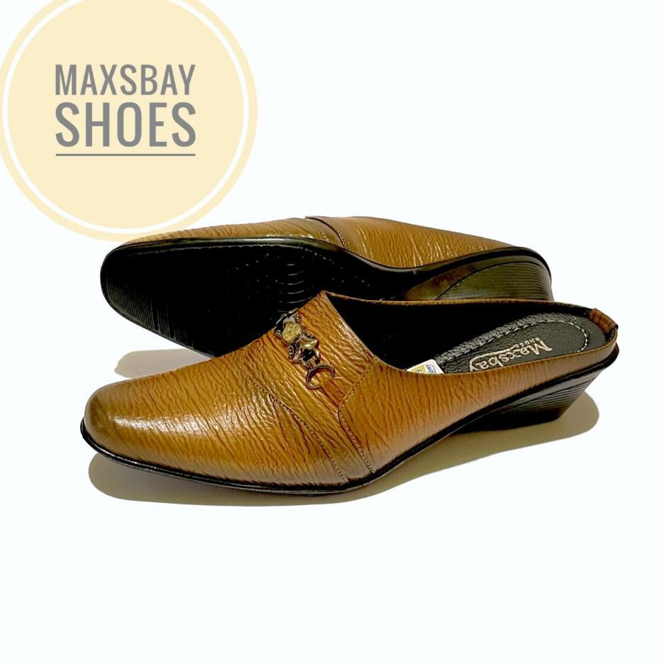 Sepatu Kulit Wanita Wedges Sepatu Sandal Wedges Wanita S.04
