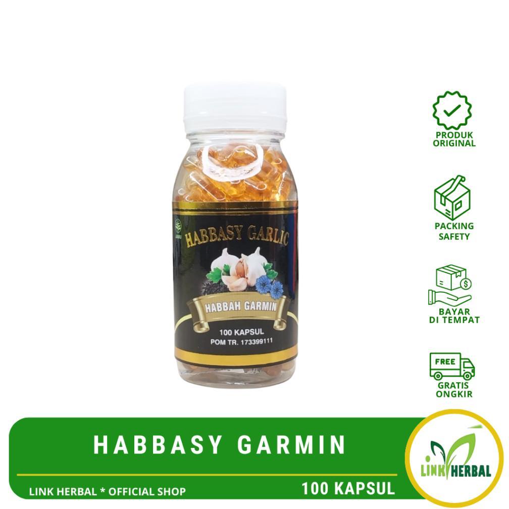 Habbasyi Garlic | Habbatussauda | Habbah Garmin Isi 100 Kapsul | Bpom Habbatussauda Plus Garlic