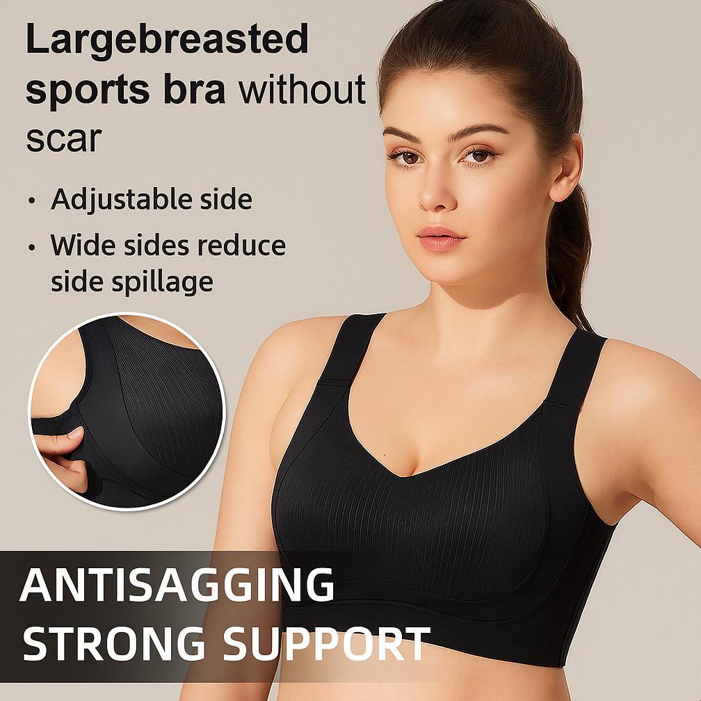 BEST DEALS [BH PENGANGKAT DAN PUSH-UP] Bra Olahraga yang Dapat Disesuaikan untuk Payudara Besar - Br