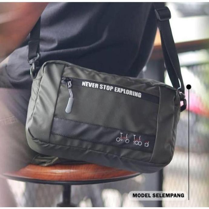 Tas Front Block Sepeda Lipat Waterproof Selempang Front Block