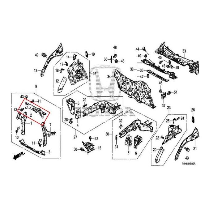 Panel Bullhead Honda CRV 2013-2015 Original