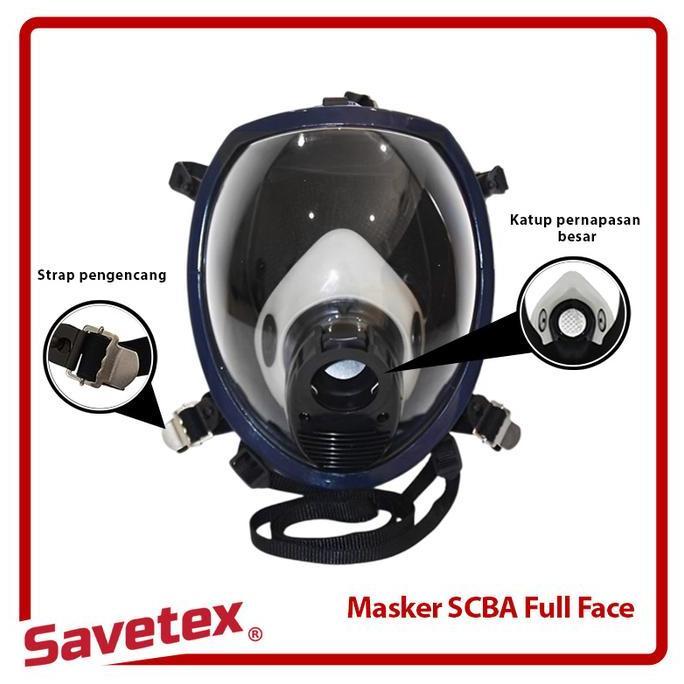 Masker SCBA Pemadam / Full Face Mask SCBA Breathing Apparatus