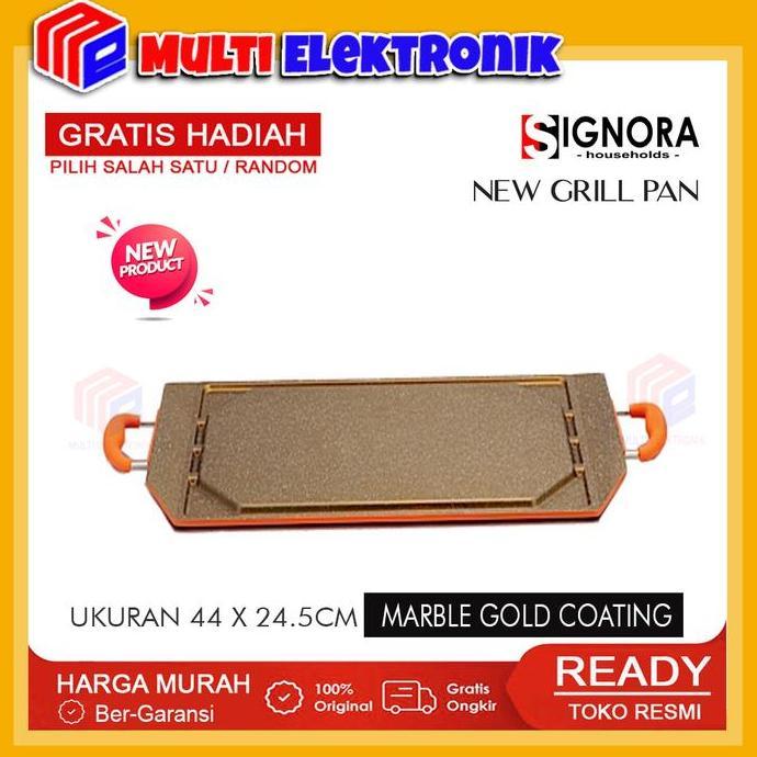 New Grill Pan Signora / Alat Panggang Anti Lengket Free Hadiah