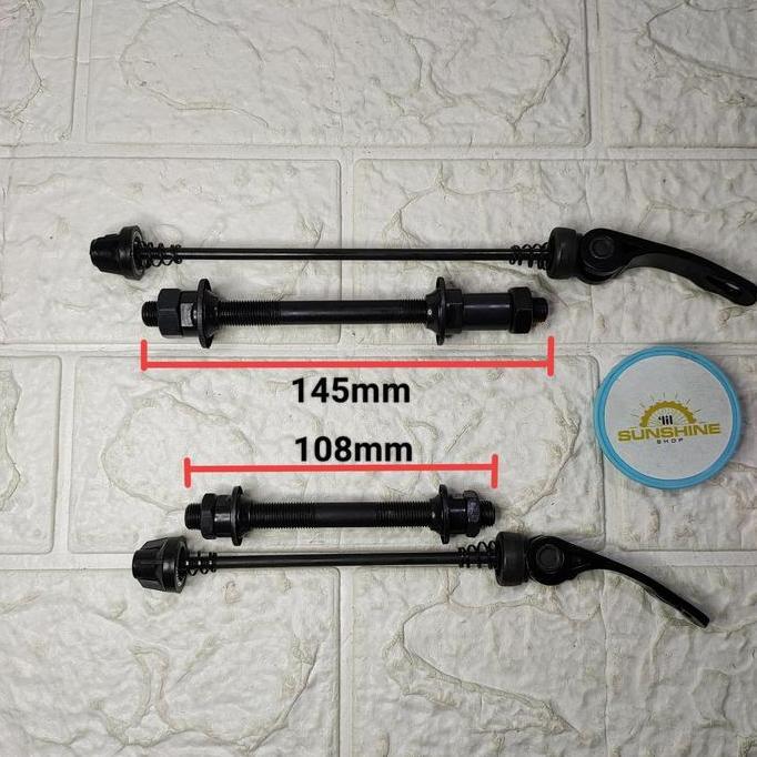 As QR Hub FreeHub Quick Release 1 Set Depan Belakang Sepeda MTB Seli Roadbike