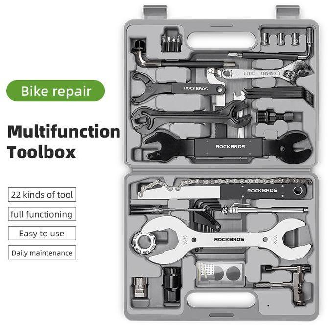 Rci Rockbros 4321081 Alat Reparasi Sepeda Set Box 44In1 Multifunction Toolkit Repair Cycling Toolbox