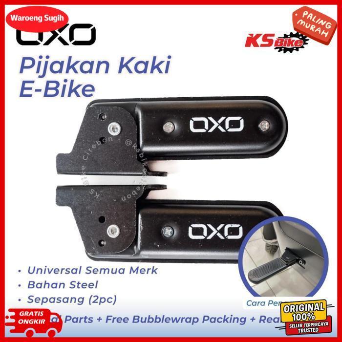 Foot Step E Bike Oxo Pijakan Kaki Depan Sepeda Listrik Seli Universal Uwinfly Exotic Goda Pacific Un