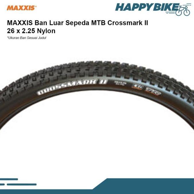 Maxxis Tire Ban Luar Sepeda Mtb Crossmark Ii 26 X 2.25 Nylon