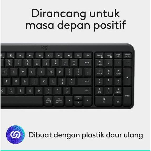 Murah Logitech K251 Bluetooth Wireless Keyboard For Office, Laptop, Mac, Phone, Tablet, Ipad With Nu