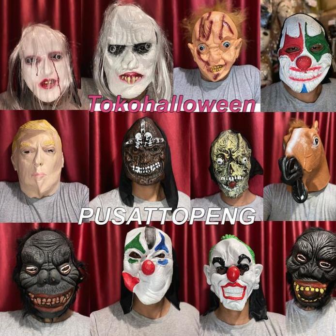 New  topeng karet latex halloween kuntilanak
