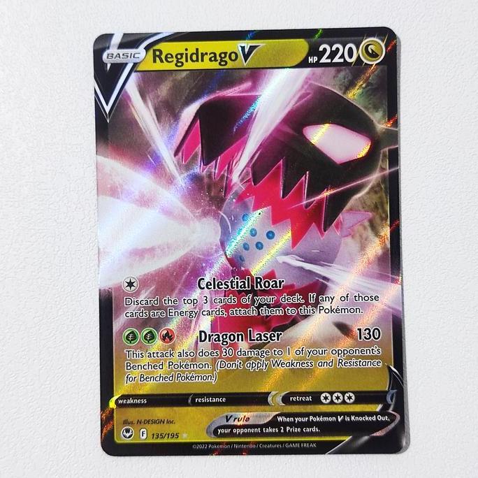 Regidrago V 135/195 - Silver Tempest Pokemon Card English TCG