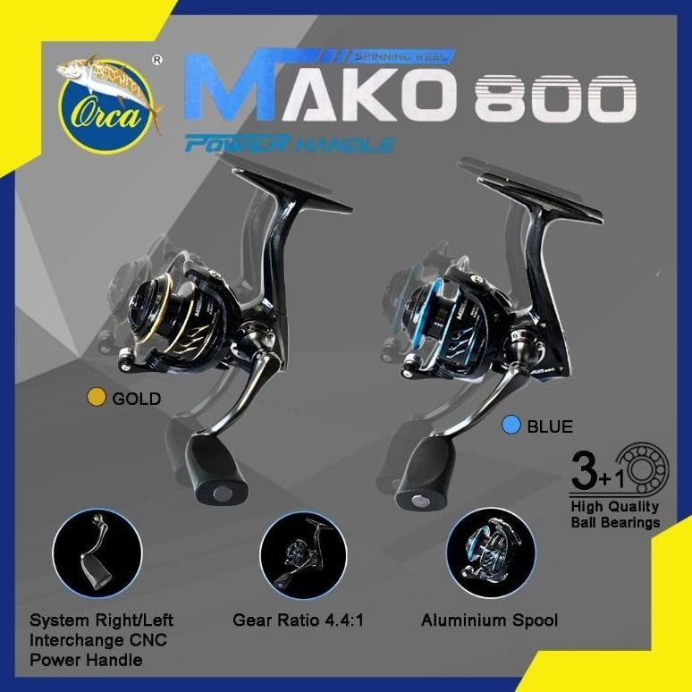 reel orca mako 800 reel mini reel ultralight/power handle