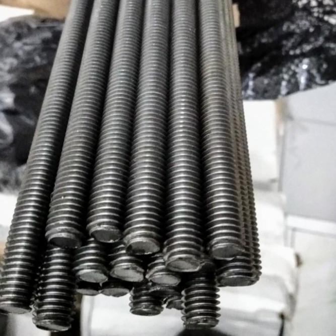 As Drat Baja 8.8 M12 X 1 Meter / Long Drat Baja Hitam Grade 8.8