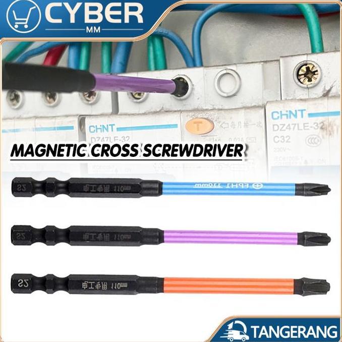 DEFAECO 110mm Mata Bor Obeng Magnetic / Mata Obeng Cross PH1 PH2 PH3