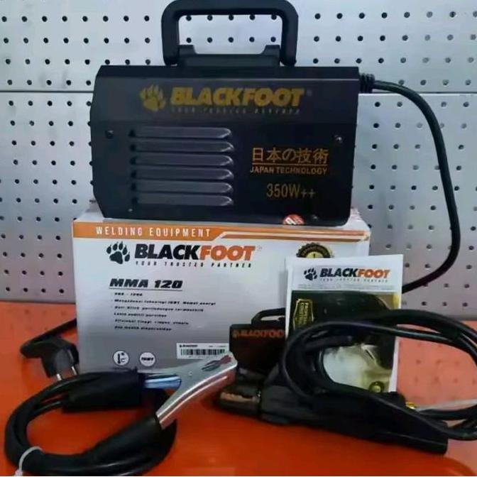 Mesin Las Blackfoot MMA-120 Inverter 350 Wat - Travo Las MMA-120 Blackfoot - Mesin Las Electroda Bla
