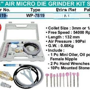 Wipro Air micro grinder kit gerinda botol tuner set bor mini angin