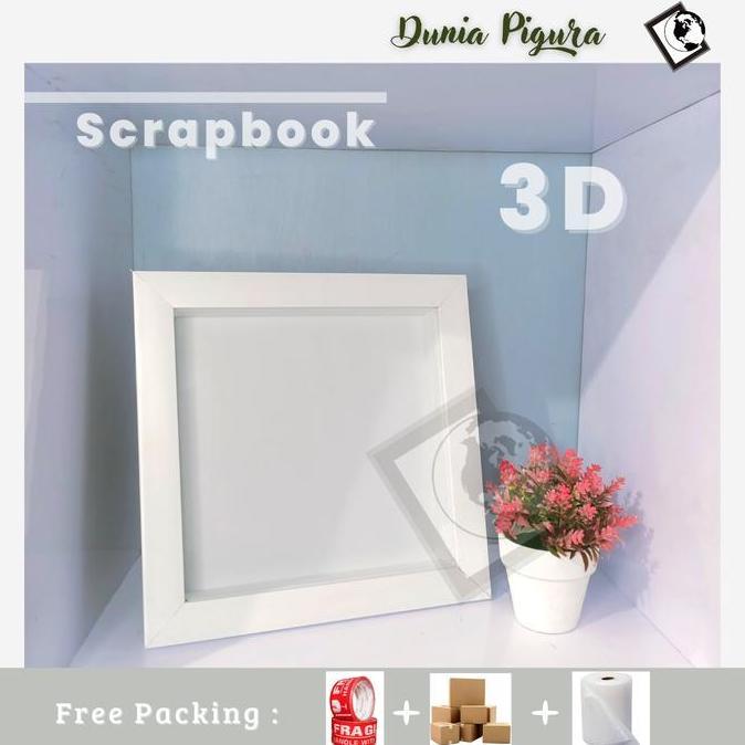Bingkai Mahar 3D 25x25 30x30cm / Scrapbook Gift Ultah murah