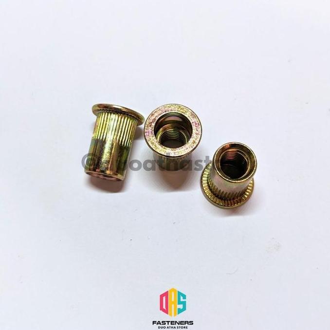 Rivet Nut M8 Yellow / Mur Rivet M8 Kuning / Insert Nut M8 / Sert Nut