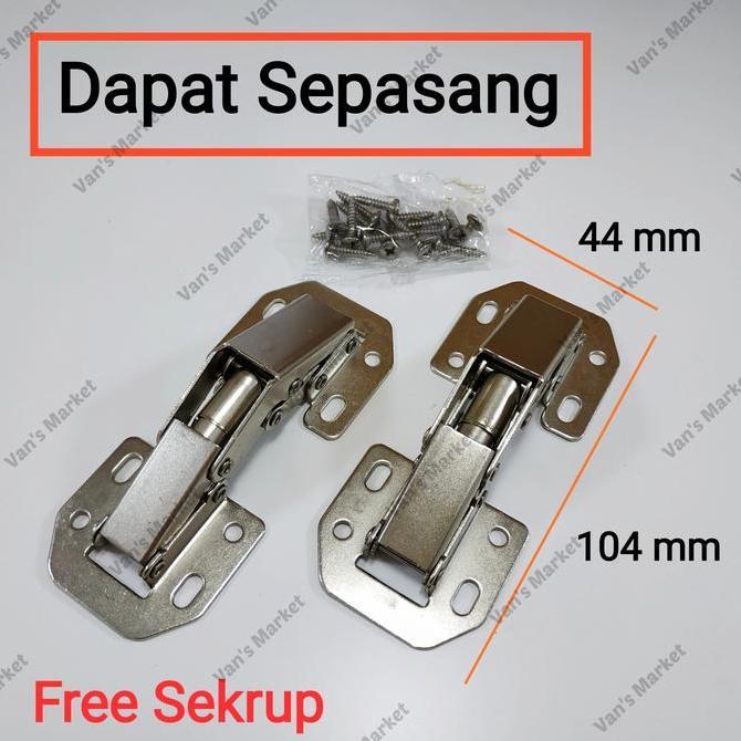 ESPRIZO Engsel Kodok / Engsel Sendok Tanpa Bobok / Engsel Sendok Tanpa Coak