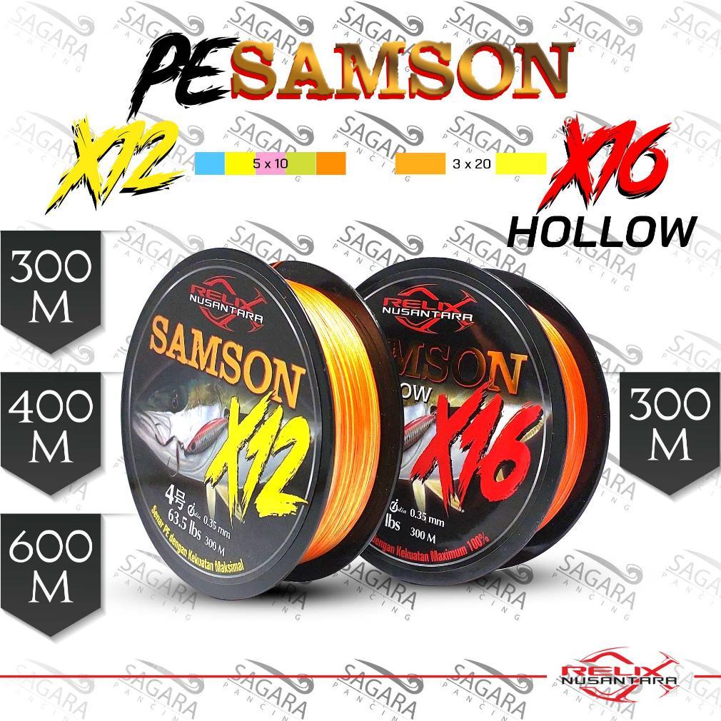 Senar PE Samson X16 PE Samson X12 300 | 400 | 500 | 600 Meter PE Relix Nusantara Senar Pancing