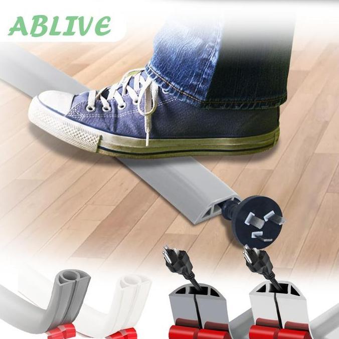 Sleeve Penutup Karet Pelindung Kabel 1 Meter Cable Organizer Management Kabel Pelindung Kabel Listri