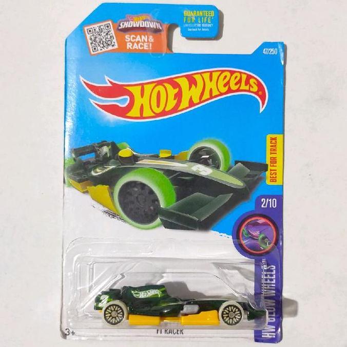Hotwheels Hot Wheels F1 Racer hijau tua 2016 HW Glow Wheels