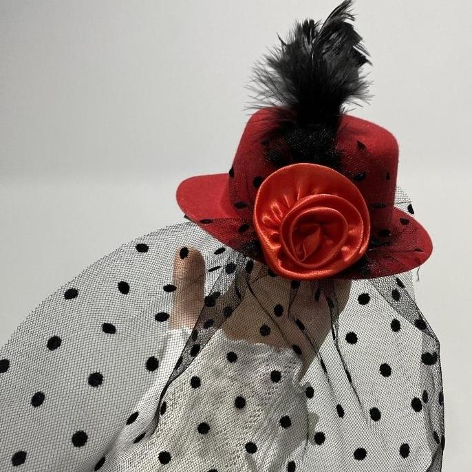 Capelli- Jepit Topi Hiasan Fascinator Hat Wedding Headpiece Topi Jaring Fascinator Hat  Topi Hiasan 