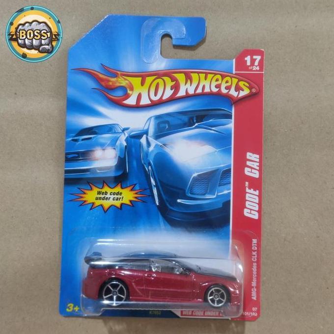 hot wheels amg mercedes clk dtm merah