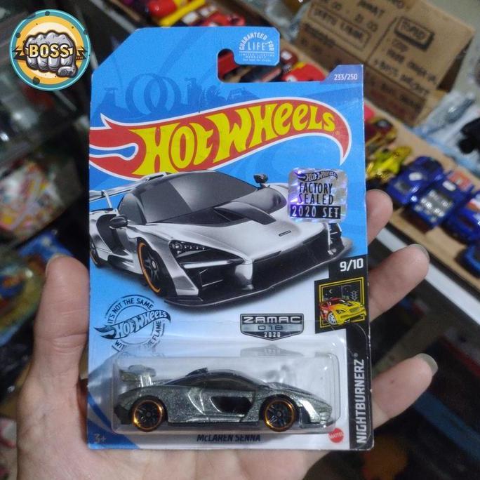 hot wheels mclaren senna zamac fs card minus