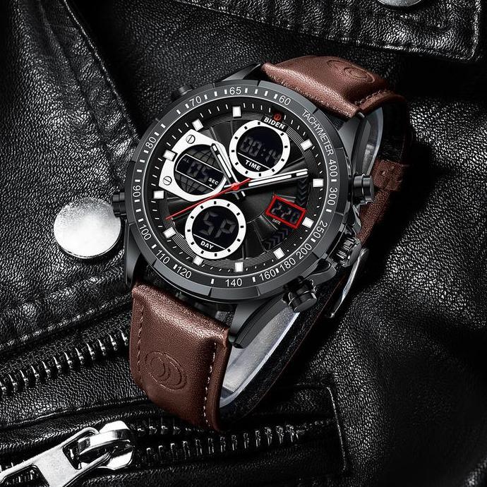 Cloknlok- Biden Jam Tangan Pria Fashion Cool Tali Kulit Multifunsi Sports Original Jam Tangan Cowok